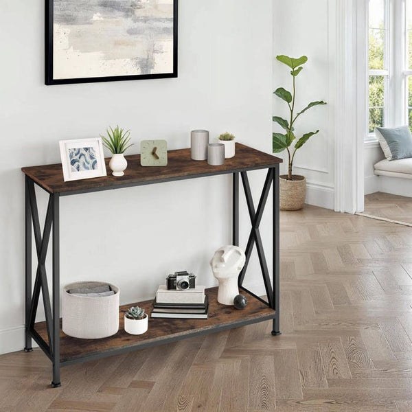 Konsole Tacoma 100x35x80,5cm Industrial dunkelbraun
