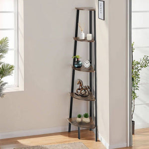 Eckregal Portland 34x34x158,5cm Industrial dunkelbraun