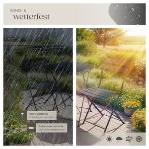 Bistrotisch Set Frieda schwarz