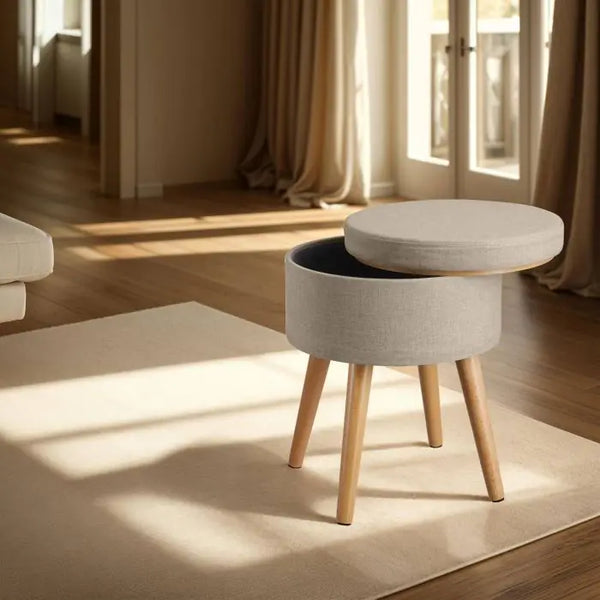 Sitzhocker mit Stauraum Yara Sand