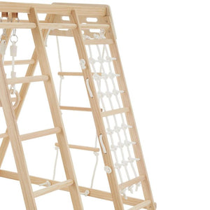 Klettergerüst Mont Blanc 8in1 Indoor Holz klappbar braun