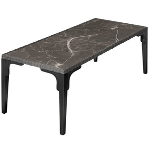 Rattan Tisch Foggia grau