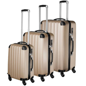 Reisekofferset Hartschale, beige