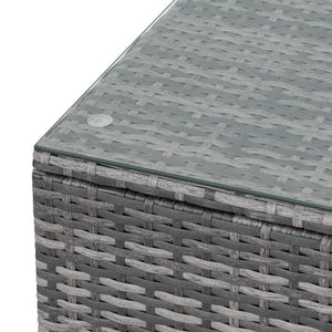 Rattan Lounge Milano grau