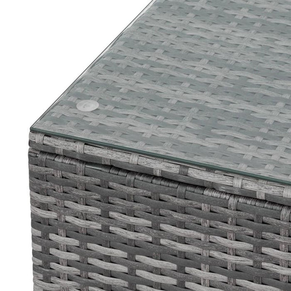 Rattan Lounge Milano grau