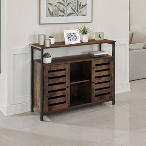 Sideboard Warrington 100x37x82cm Industrial dunkelbraun