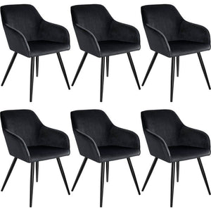 Stuhl Marilyn schwarz 6er Set