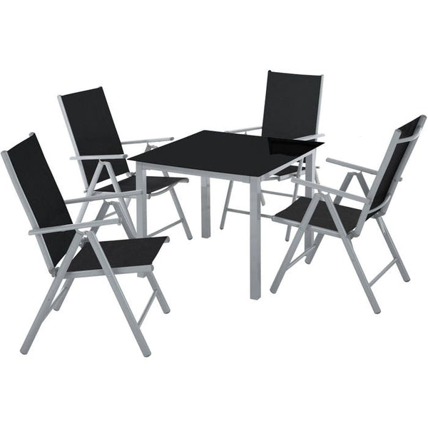 Aluminium Sitzgruppe Stabia silber