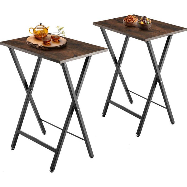 2er Set Beistelltische Phoenix Industrial Holz dunkel, rustikal