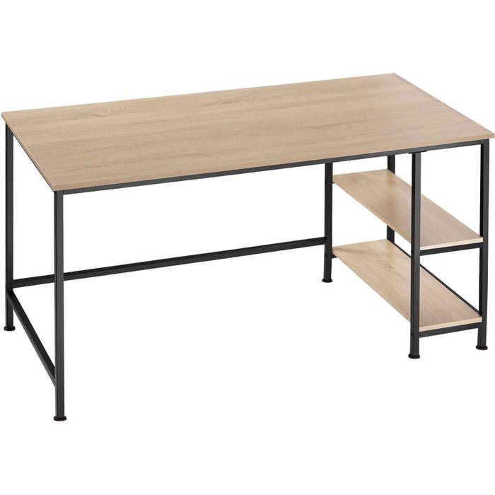 Computer-Schreibtisch Canton Industrial Holz hell, Eiche Sonoma