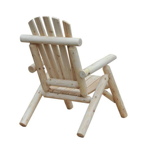 Adirondack Gartenstuhl Gartensessel Holzstuhl Hochlehner mit Armlehne Tannenholz Natur