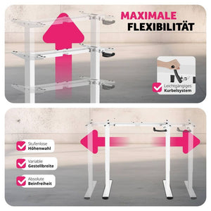 Tischgestell Idun weiss