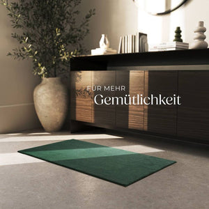 Tapis à poils courts Soft Zone vert 60 x 110 cm 
