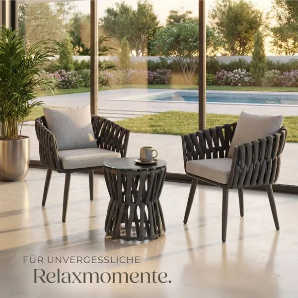 Aluminium Gartenlounge-Set Lugano