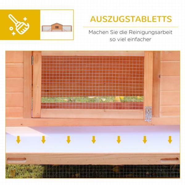 Kleintierstall mit 2 Freigehegen Kaninchenstall Kleintier Kleintierkäfig