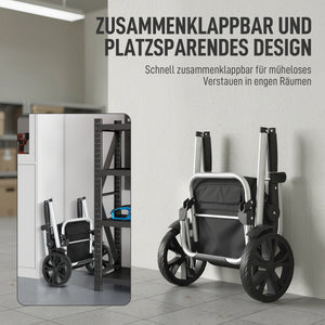 Einkaufstrolley klappbar mit Kühlfach 40L schwarz