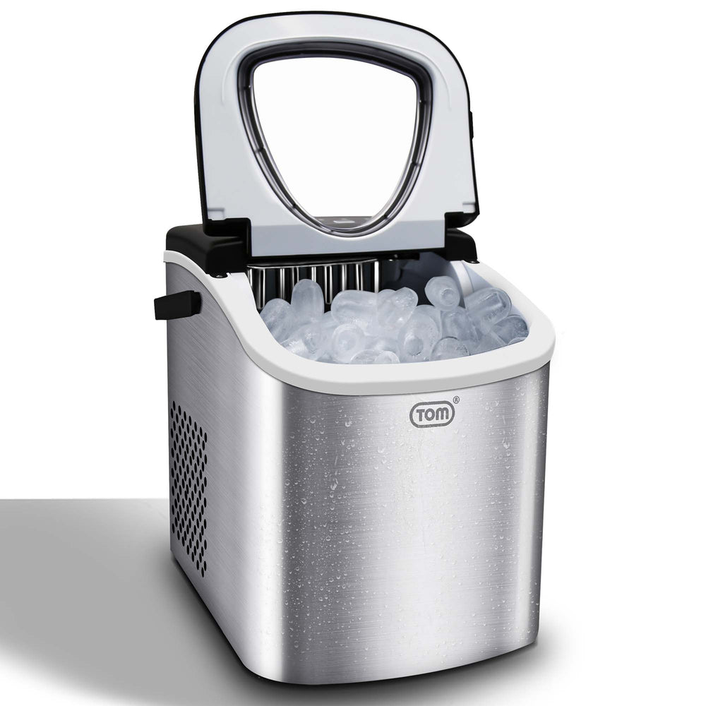 Eiswürfelmaschine 12kg/Tag tragbar & kompakt mit LED-Anzeige