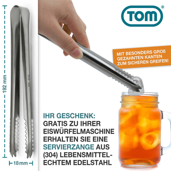 Eiswürfelmaschine 12kg/Tag tragbar & kompakt mit LED-Anzeige