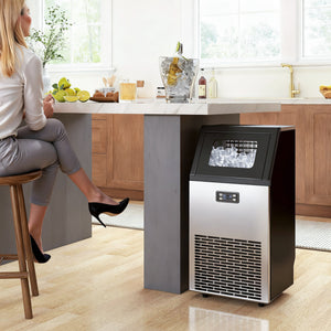 Eiswürfelmaschine gewerblich für Gastronomie 45kg LCD