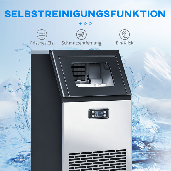 Eiswürfelmaschine gewerblich für Gastronomie 45kg LCD