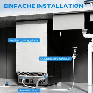 Eiswürfelmaschine gewerblich für Gastronomie 45kg LCD