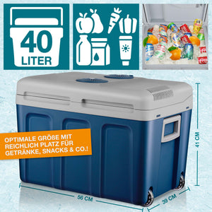 Elektrische 2-in-1 Kühlbox & Wärmebox 40l mobil & geräuscharm