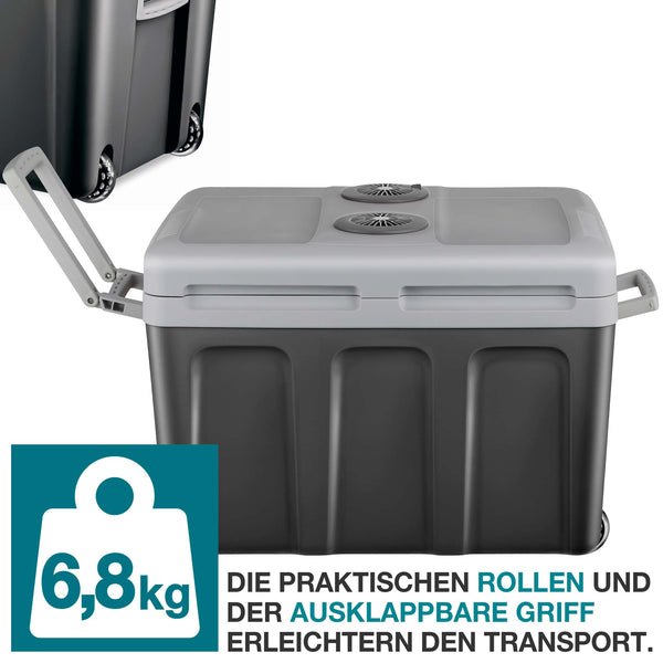 Elektrische 2-in-1 Kühlbox & Wärmebox 40l mobil & geräuscharm