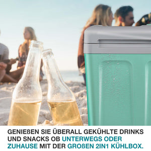 Elektrische 2-in-1 Kühlbox & Wärmebox 40l mobil & geräuscharm