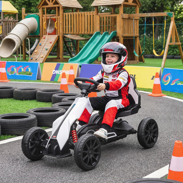 Elektro Go-Kart für Kinder mit Sicherheitsgurt und Rückenlehne