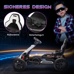 Elektro Go-Kart für Kinder mit Sicherheitsgurt und Rückenlehne