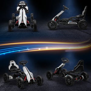 Elektro Go-Kart für Kinder mit Sicherheitsgurt und Rückenlehne