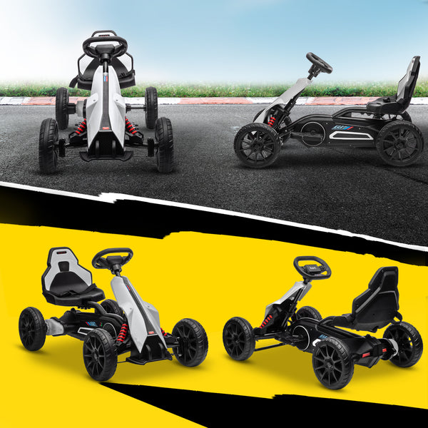 Elektro Go-Kart für Kinder mit Sicherheitsgurt und Rückenlehne