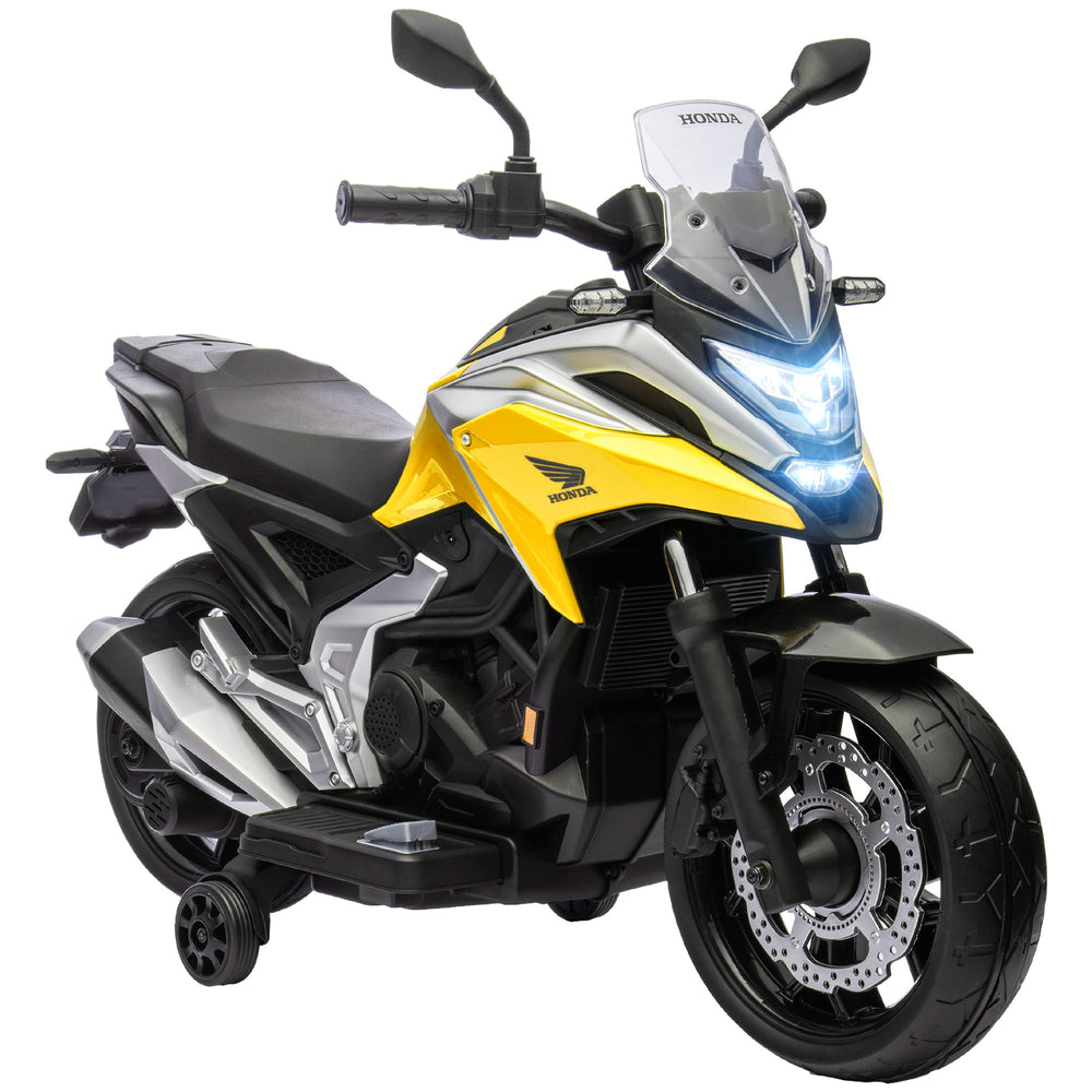 Elektro-Kindermotorrad mit Musik und Licht für 3-6 Jahre gelb