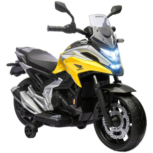 Elektro-Kindermotorrad mit Musik und Licht für 3-6 Jahre gelb