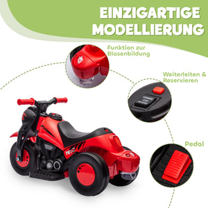 Elektro-Kindermotorrad mit Musik und Seifenblasen für 2-5 Jahre