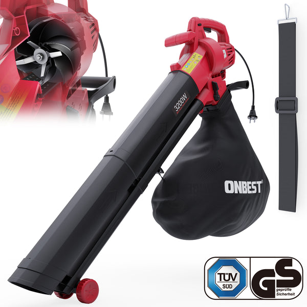Elektro Laubsauger & Bläser PowerLeaf 3245  3200 W, 3-in-1 Funktion