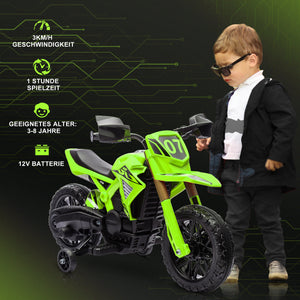 Elektro-Motorrad für Kinder 6V mit Stützrädern und Sound