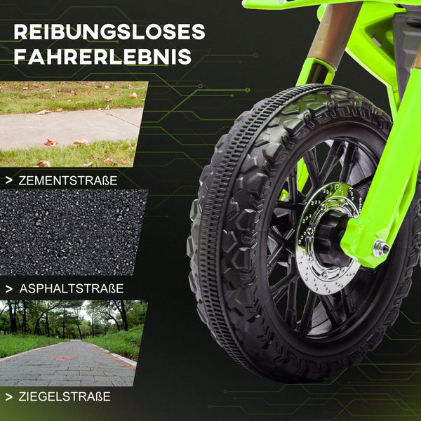 Elektro-Motorrad für Kinder 6V mit Stützrädern und Sound