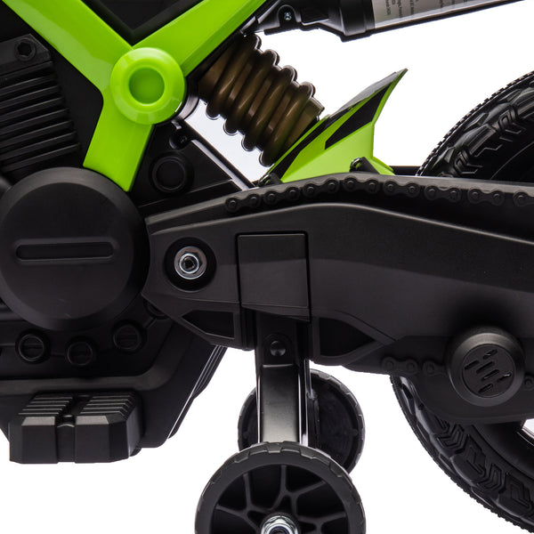 Elektro-Motorrad für Kinder 6V mit Stützrädern und Sound