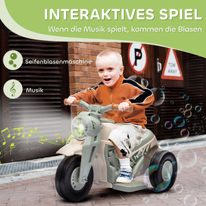 Kinder Elektro-Motorrad mit Musik und Seifenblasen für 2-5 Jahre