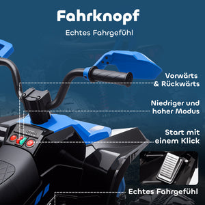 Kinder Elektro Quad 24V mit Licht und Musik für 3-8 Jahre