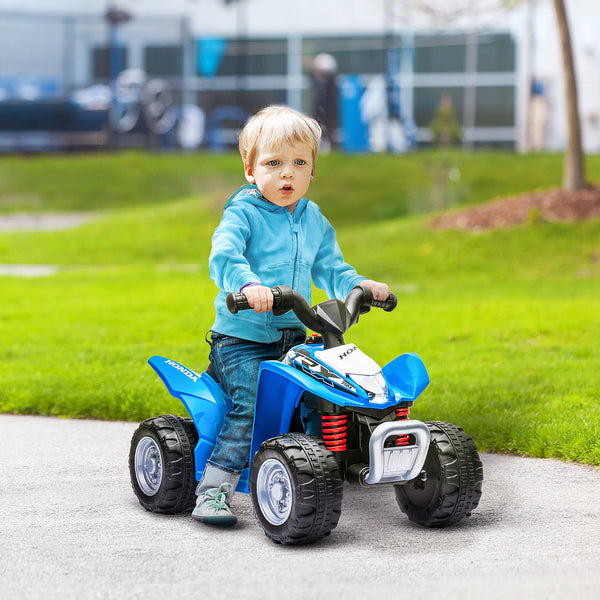 Elektro-Quad Kinderfahrzeug LED Hupe ab 18 Monaten Blau