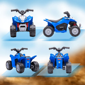 Elektro-Quad Kinderfahrzeug LED Hupe ab 18 Monaten Blau
