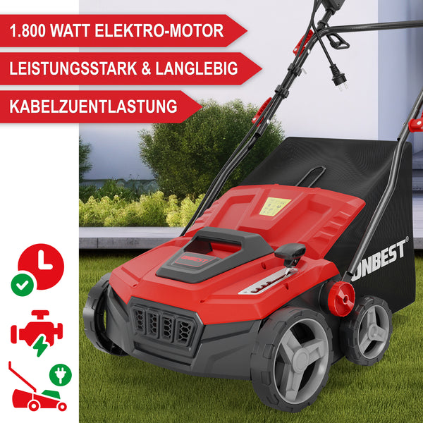 Elektro Vertikutierer Jonas 1800W Rasenpflegegerät