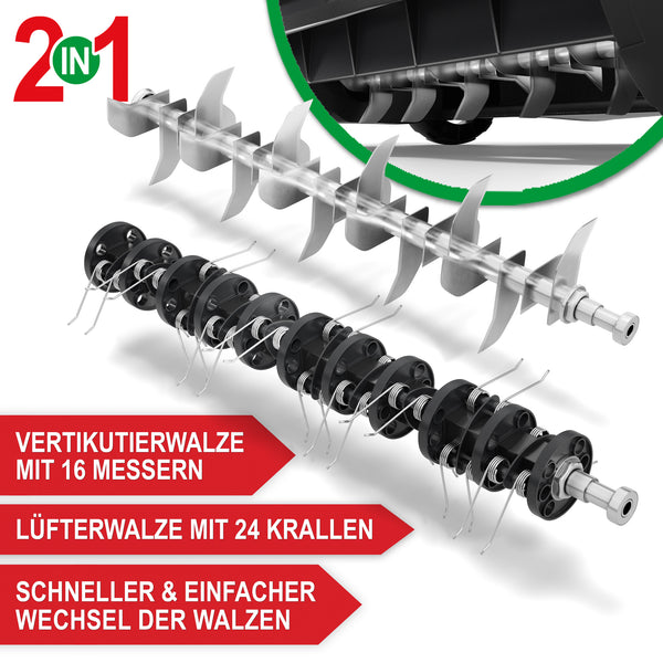 Elektro Vertikutierer Jonas 1800W Rasenpflegegerät