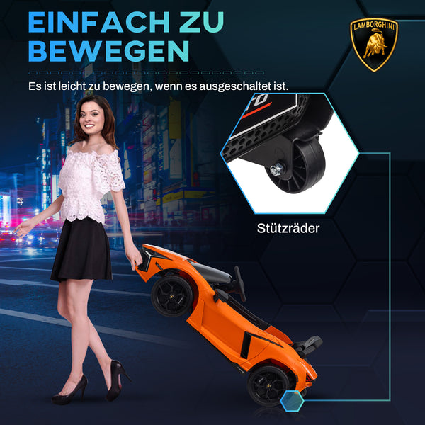 Kinder-Elektroauto Kinderfahrzeug 12V 5 km/h 3-5 Jahre Orange