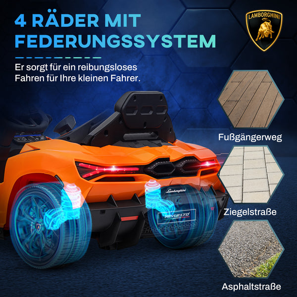 Kinder-Elektroauto Kinderfahrzeug 12V 5 km/h 3-5 Jahre Orange