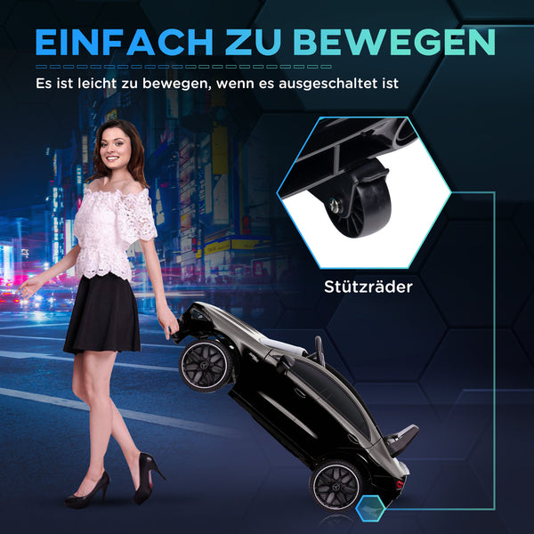Kinder-Elektroauto Kinderfahrzeug 12V 5 km/h 3-6 Jahre Schwarz