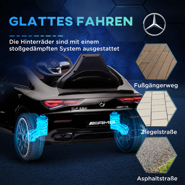Kinder-Elektroauto Kinderfahrzeug 12V 5 km/h 3-6 Jahre Schwarz