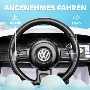 Kinder-Elektroauto Kinderfahrzeug 12V mit Fernbedienung & Musikfunktion 3-5 Jahre Weiss